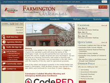 Tablet Screenshot of cityoffarmingtonar.com